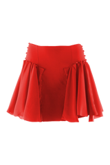 Red Frills Skirt A/W17