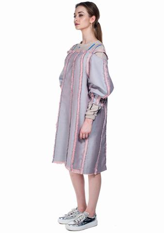 Krasimira-Stoyneva-bi-colour-dress-on-straps